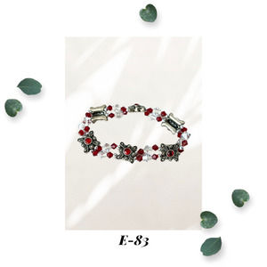 Special Siam Scepter Crystal Stretch Bracelet